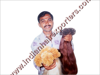 Nail Tip Hair - Synthetic Fiber, Natural Black | Female Hair Extensions