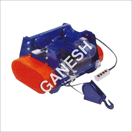 Electric Operated Wire Rope Hoist 2 Ton - Color: Blue Red