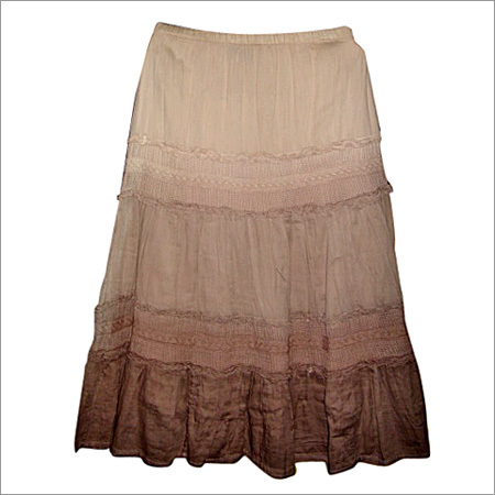 Brown Ladies Long Skirt