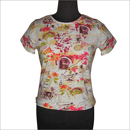 Floral Printed Cotton Ladies Top - Available in Sizes S-XXL, Mixcolor Design | Breathable, Fade-Resistant, Washable for All Seasons