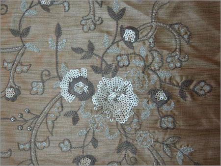 Floral Embroidered Fabric For Suits