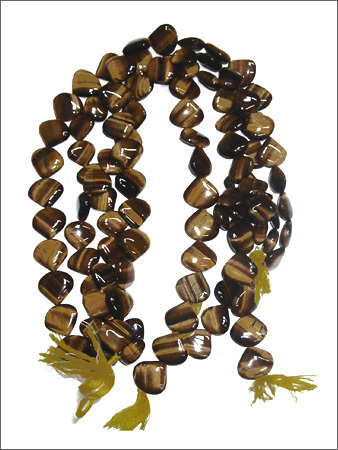 Yellow Tiger Heart Beads