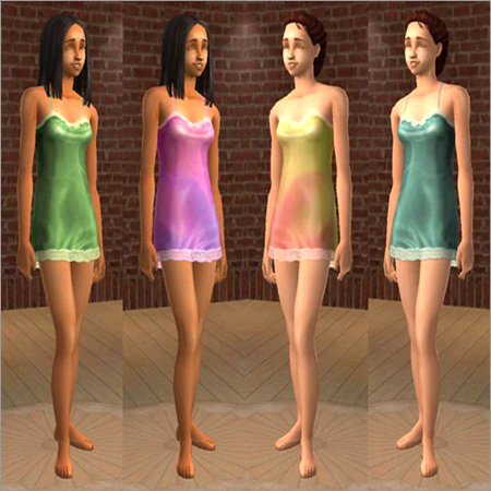 Nighties - Silk S-XL Pink 30 Inches | Spaghetti Straps Soft Fabric Comfortable Fit Durable Material Easy Care