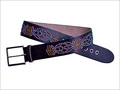 Studded Leather Belt - Genuine Leather, 36-42 Inches, Dark Brown | Comfortable Fit, Durable Leather, Stylish Design, Trendy Studs, Versatile Accessory