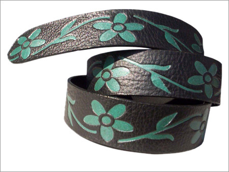 Embossed Leather Belt