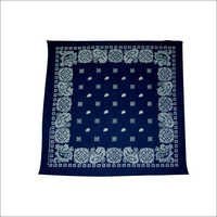 Printed Bandana - Cotton, 22" X 22", Blue | Digital Paisley Print, Trendy Fashion Accessory