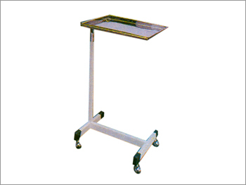 Mayo's Trolley - Steel 36x18x30 Inches, White | Mobile, Durable, Adjustable Height, Swivel Wheels