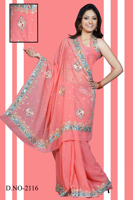 Sequins Work Sarees