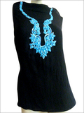 Black Stone Work Kurti