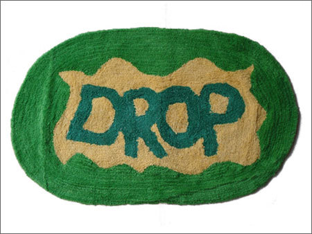 Decorative Bathmat - Cotton, 24x18 Inch, Green Oval | Absorbent, Soft, Durable, Stylish, Comfortable