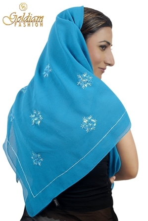 Embroidered scarf