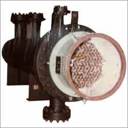 Oil Heating System - 210 KW Flanged Heater | Round Shape, Mild Steel Insulation, Compact Design, 160 M3/H Oil Flow Rate