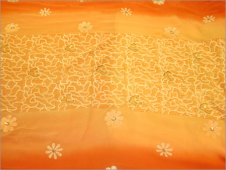 Stone Work Georgette Saree