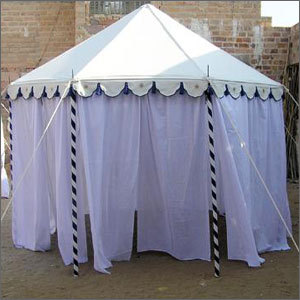 Pavilion Tent With Voile Drapes