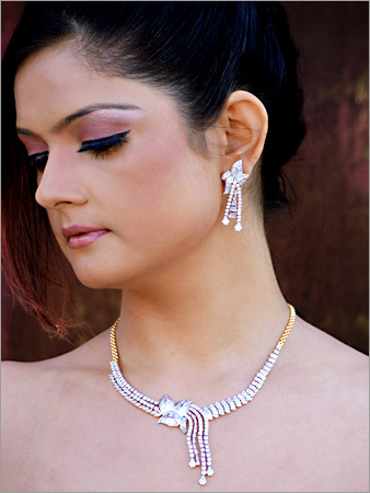 Designer Diamond Necklace Set