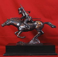 Metal Handicraft - Bronze Decorative Item 10x7x5 Inches, Dark Brown Marble Base, Durable Craftsmanship, Elegant Design, Fine Finish, Intricate Details