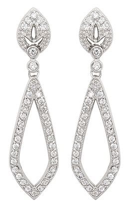 Silver cz Earrings
