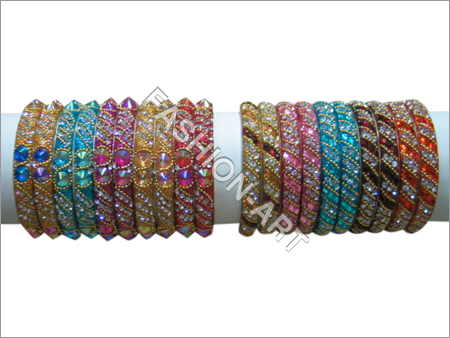 Assorted Color Stone Bangles By SHREE PARSHAVNATH CREATIONS (FASHION-ART) (ESTB 1890)