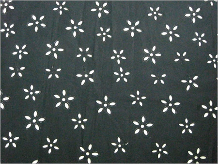 Poly Suede Cutwork Fabric