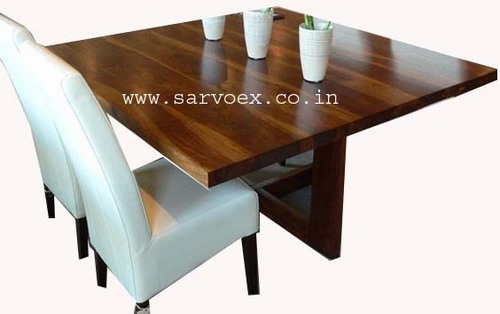 wooden restaurant dining table