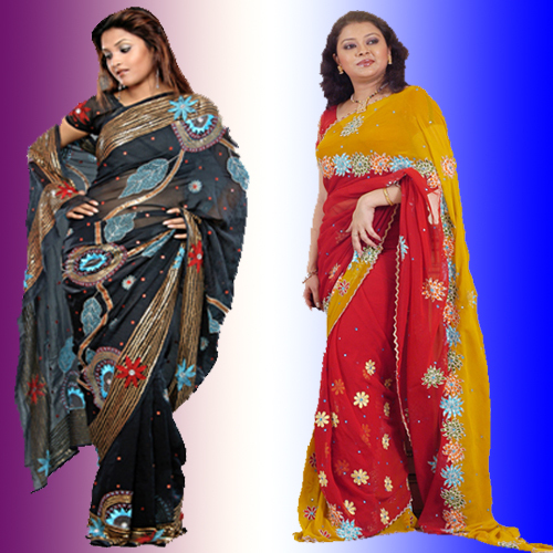 Multicolor Saree