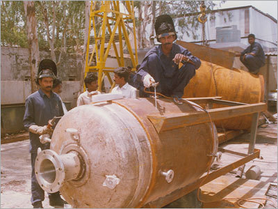 Pressure Vessels under Fabrication