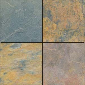 Bazed Multi Color Slates - Natural Slate, Varied Dimensions, Multi-Color | Elegant Design, Durable, Versatile, Unique Texture