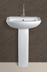Plain pedestal Wash Basin