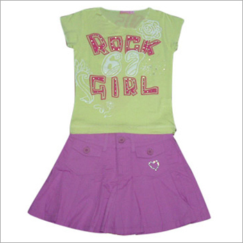 Girls Top and Skirt