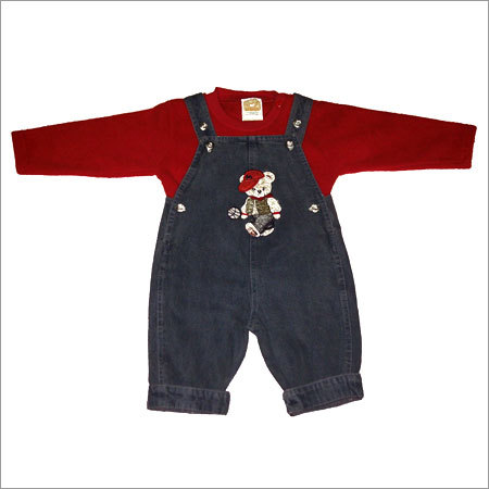 Kids Twill Short Dungaree By KIDS COMFORT