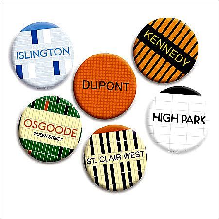 Subway Station Buttons - Fabric, 25mm Diameter, Multiple Colors | Durable, Customizable, Circular Shape