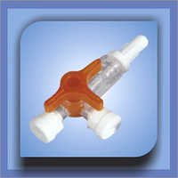 Three Way Stopcock - Medical-grade Plastic, Orange Color, Three Ports, 3 Bar Pressure Resistance | Biocompatible, Leak-proof, Disposable, Accurate Flow