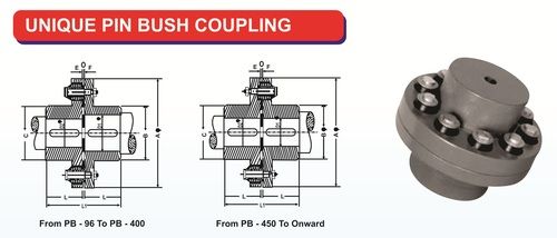 Unique Pin Bush Coupling