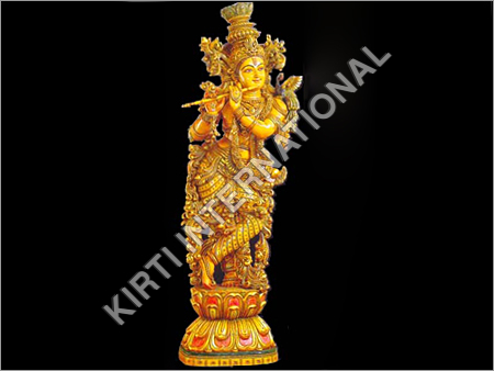 Wooden Krishna