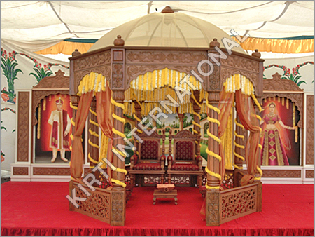 Wooden Hexagonal Mandap