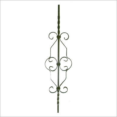 Panel - Wrought Iron, 36" x 2", Black, 1/4" Thick | Durable, Weather Resistant, Scroll Style, Bolted Installation