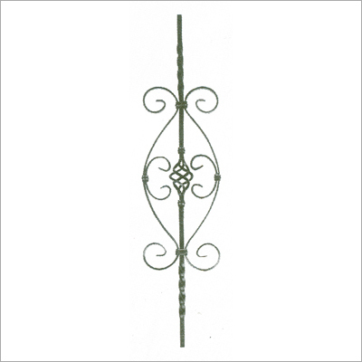 Panel - Wrought Iron, 36 Inch Height x 6 Inch Width, 1/4 Inch Thickness, Powder Coated Finish, Weather Resistant, Enhanced Security, Easy Installation