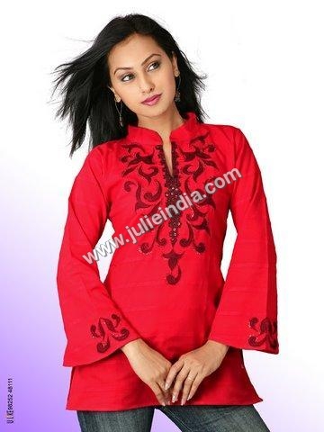 Cotton Embroidered Kurtis manufacturer india