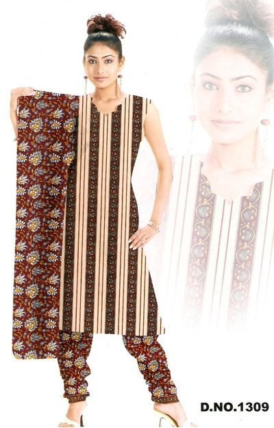 Printed Churidar Suits