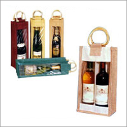 Jute Wine Bottle Bags