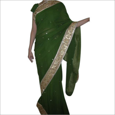 Black Georgette Saree