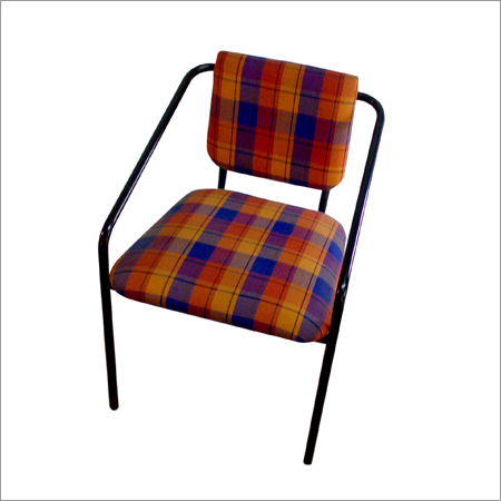 Office Furniture - Metal and Fabric, 18x20x24 inches, Orange | Ergonomic Design, Durable Frame, Comfortable Seating