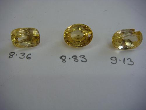 Yeallow Sapphire Oval Cut