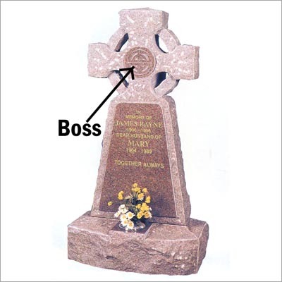 Brown Granite Tombstone