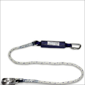 Kinetic Energy Absorber With Rope Lanyard