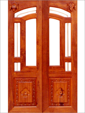 Wooden Door - Durable Treated Wood, Elegant Mythological Designs, Termite Proof, Customizable Interiors