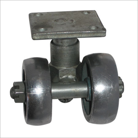 Castor Wheel - Steel Alloy, 4 Inch Polyurethane Wheel, 6 Inch Height | Ball Bearing, Load Capacity 300 Lbs, Smooth Rolling, Stable Support