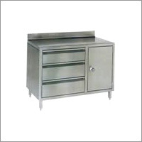 SS Table With Drawers