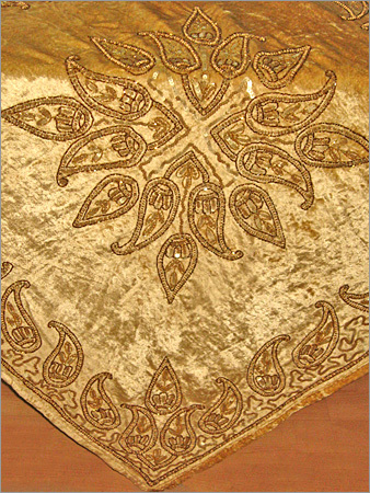 Velvets Hand Embroidery Table Cover