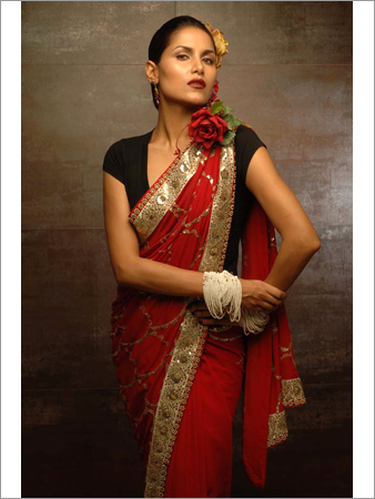 Fancy Embroidered Saree